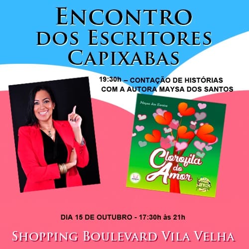 encontro de escritores no shopping